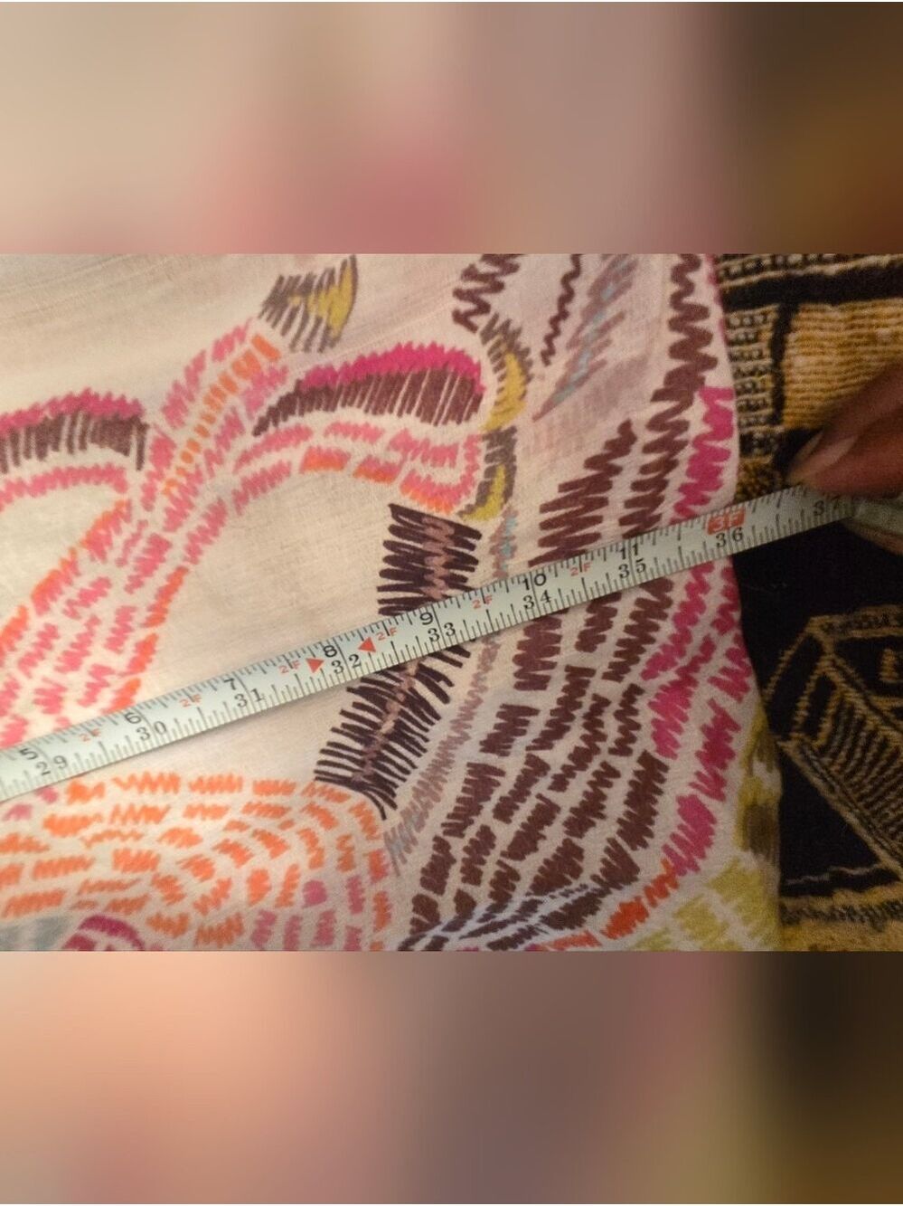 Fraas Over-sized Asian-inspired Imprinted Dragon Wrap Scarf - Picture 9 of 11